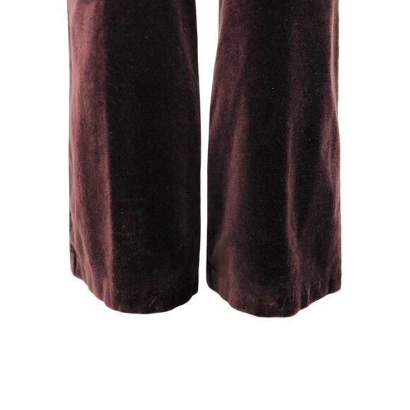 INC International Concepts Burgundy Velveteen Pants Flattering Trouser Cut - Picture 6 of 16